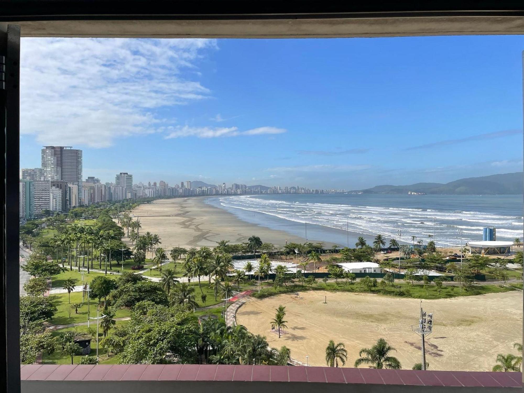 Apartamento Pe Na Areia Melhor Vista Mar De Santos Ngoại thất bức ảnh